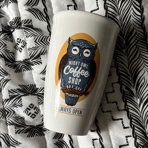 Open Road Brands Night Owl Coffee Shop Mug No Lid